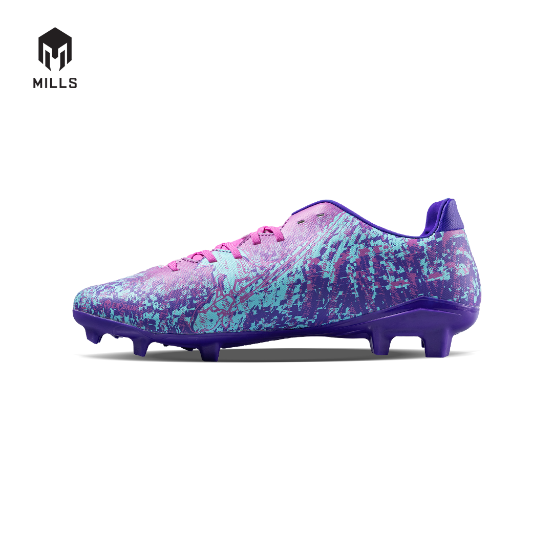 MILLS Sepatu Sepakbola Gladion FG Purple / Violet / Cyan 9304203