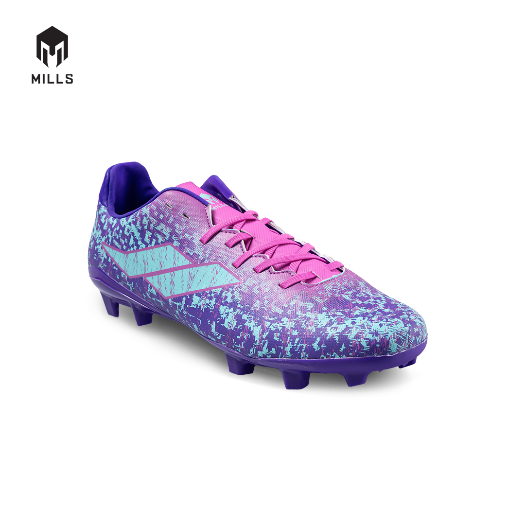 MILLS Sepatu Sepakbola Gladion FG Purple / Violet / Cyan 9304203