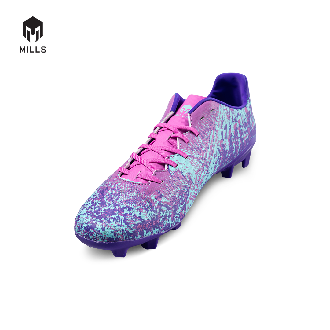 MILLS Sepatu Sepakbola Gladion FG Purple / Violet / Cyan 9304203