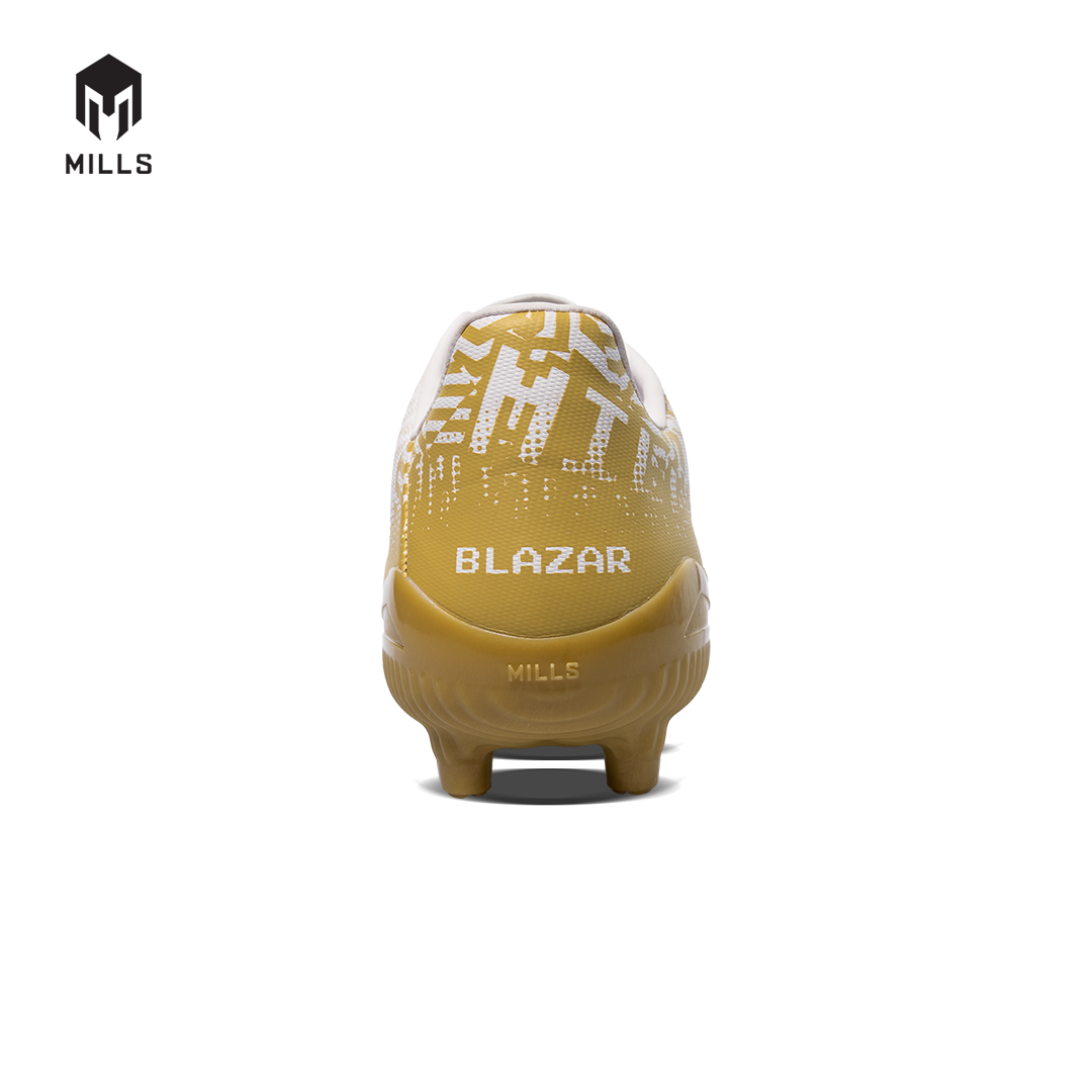 MILLS Sepatu Sepakbola Blazar FG White / Gold 9304503