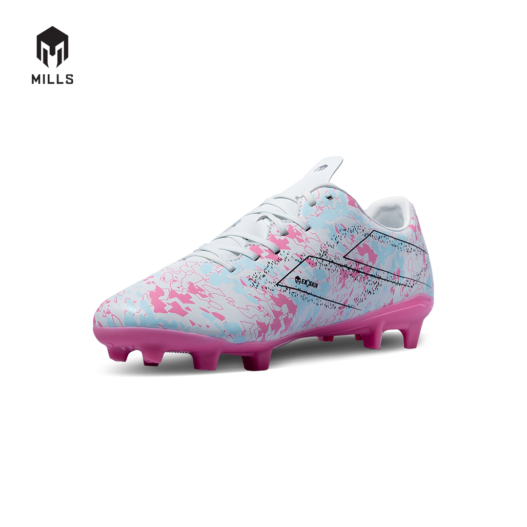 MILLS SEPATU SEPAKBOLA RIYU FG WHITE/COOL.BLUE/BEGONIA.PINK 9304603