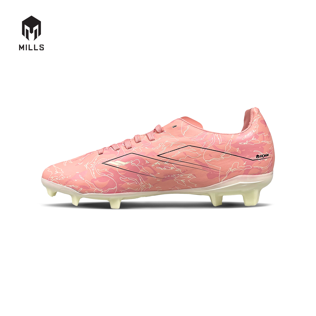 MILLS Sepatu Sepakbola Flame 2.0 FG Pink. Geranium / Winter. White / Black 9304804