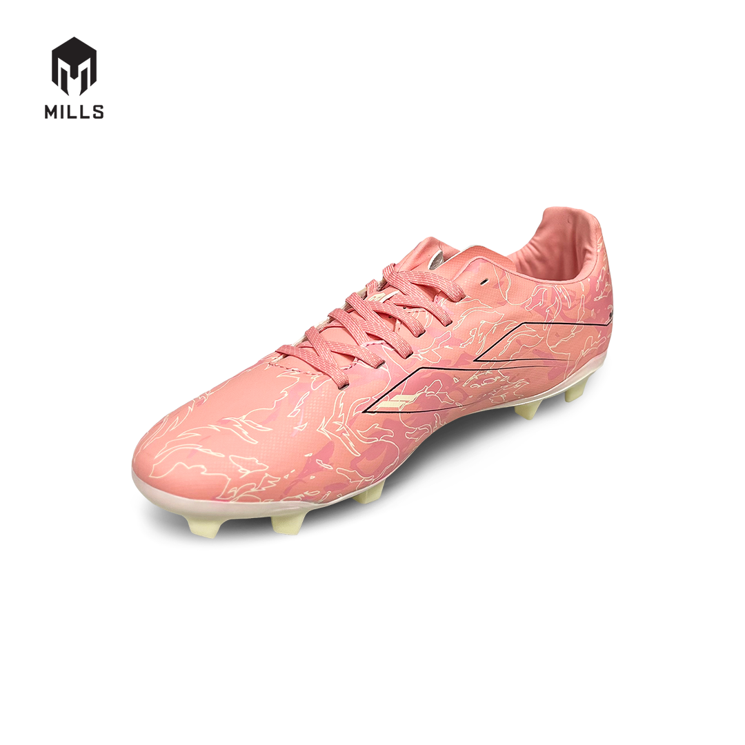 MILLS Sepatu Sepakbola Flame 2.0 FG Pink. Geranium / Winter. White / Black 9304804