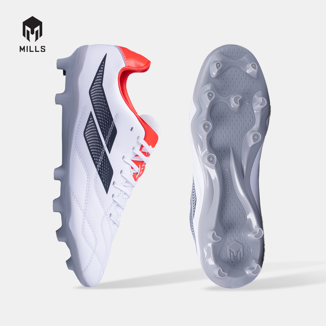 MILLS SEPATU SEPAKBOLA ENZO FG WHITE/VIBRANT RED/PHANTOM BLACK 9305311