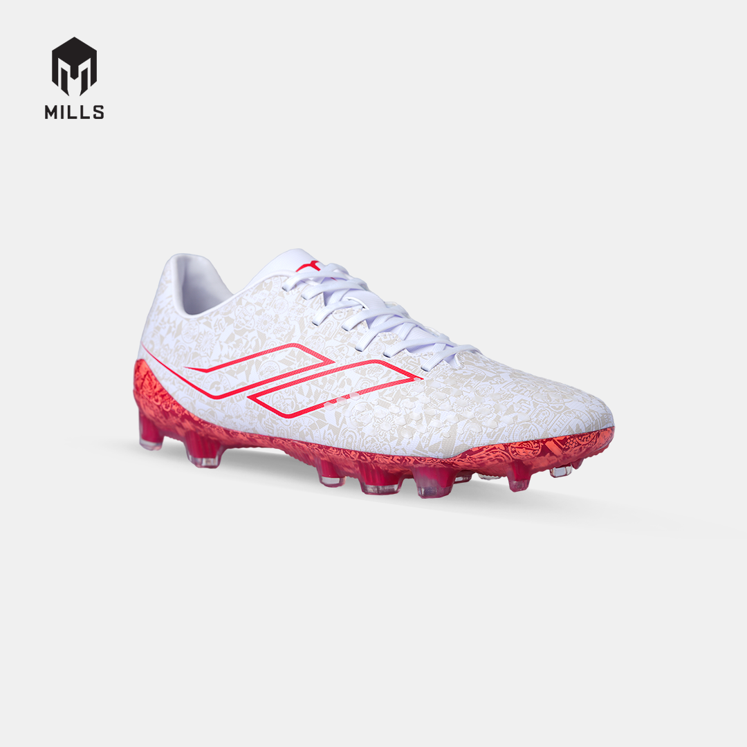 MILLS SEPATU SEPAKBOLA TRITON DEISLER 1.9 SW MATCH FG WHITE/FURY.RED/BLACK 9305507