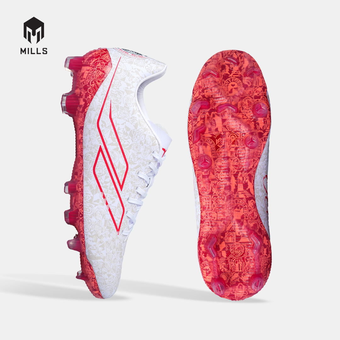 MILLS SEPATU SEPAKBOLA TRITON DEISLER 1.9 SW MATCH FG WHITE/FURY.RED/BLACK 9305507