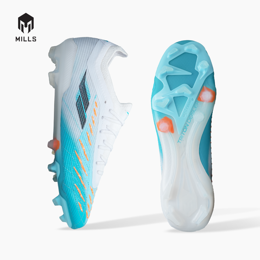 MILLS SEPATU SEPAKBOLA TRITON DEISLER M2 ELITE FG WHITE/AQUA.BLUE/JAVA.CYAN 9307503