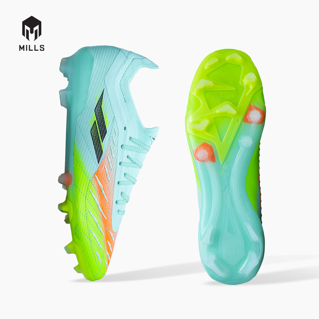 MILLS SEPATU SEPAKBOLA TRITON DEISLER M2 ELITE FG MISTY.TEAL/LASER.LIME/FRESH.ORANGE 9307505