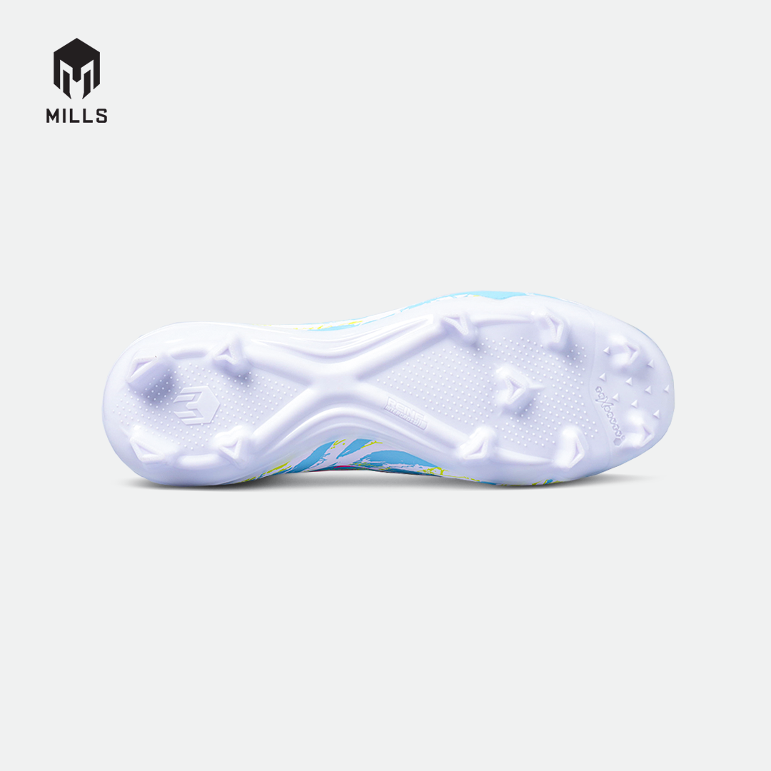 MILLS SEPATU SEPAKBOLA SPYRO FG WHITE/LASER LIME/AQUA BLUE 9307809