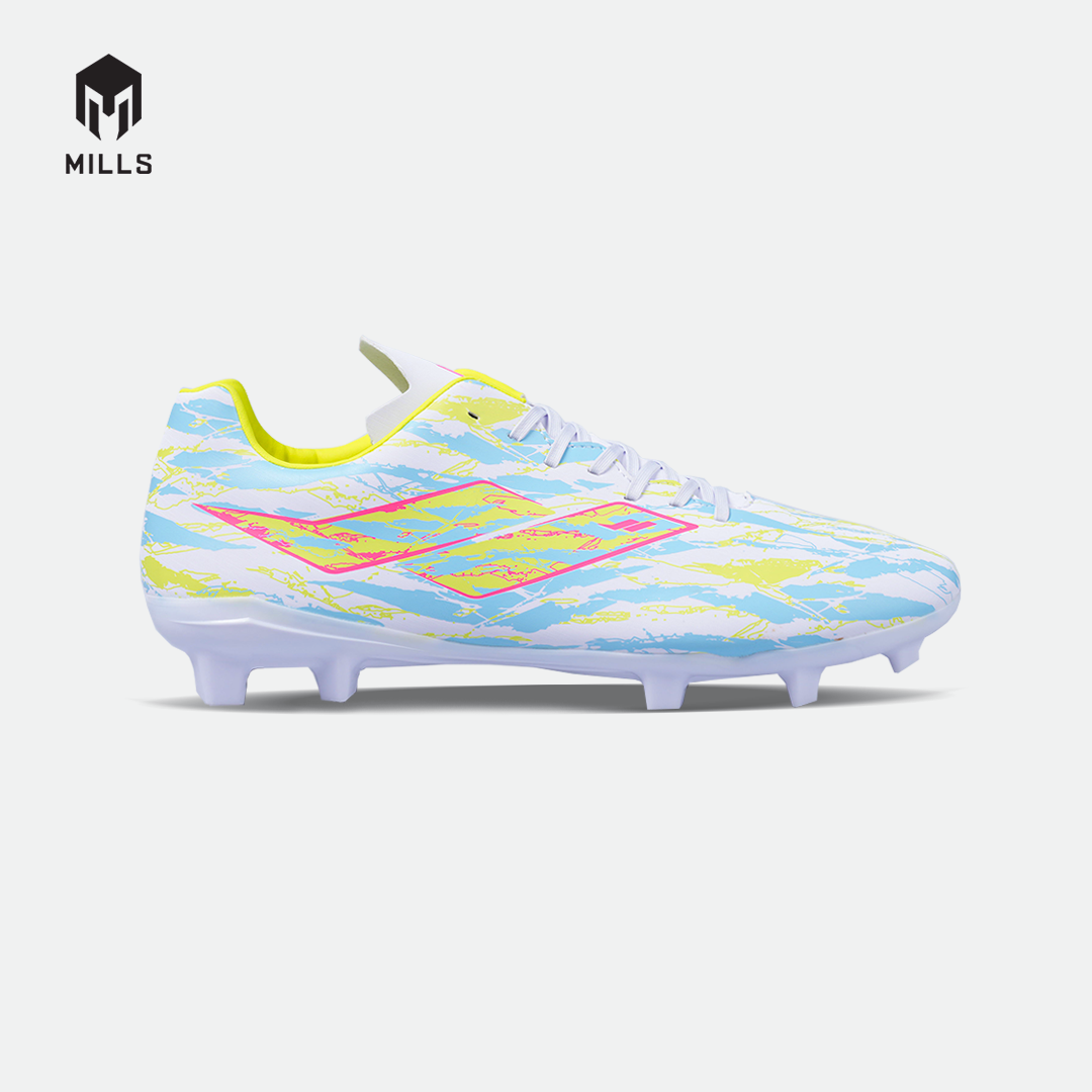 MILLS SEPATU SEPAKBOLA SPYRO FG WHITE/LASER LIME/AQUA BLUE 9307809