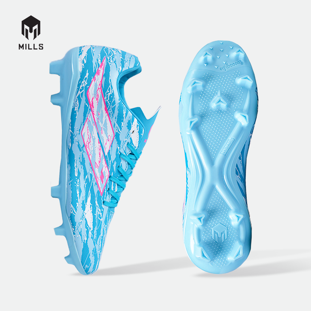MILLS SEPATU SEPAKBOLA SPYRO FG CYAN BLUE/WHITE/HOT PINK 9307813