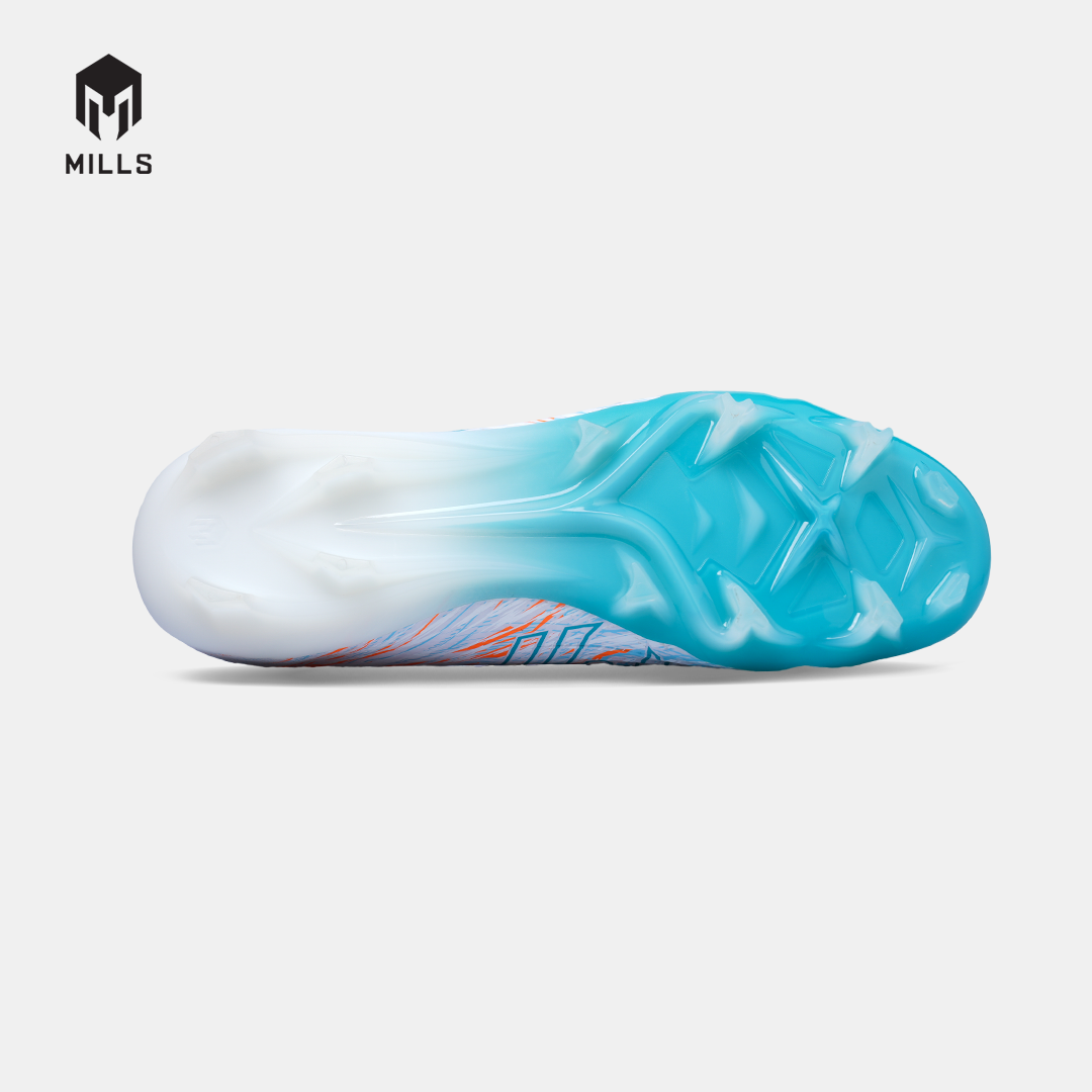 MILLS SEPATU SEPAKBOLA XYCLOPS STRIKEBLAST M2.1 ELITE FG WHITE/JAVA.CYAN/FRESH.ORANGE 9309001