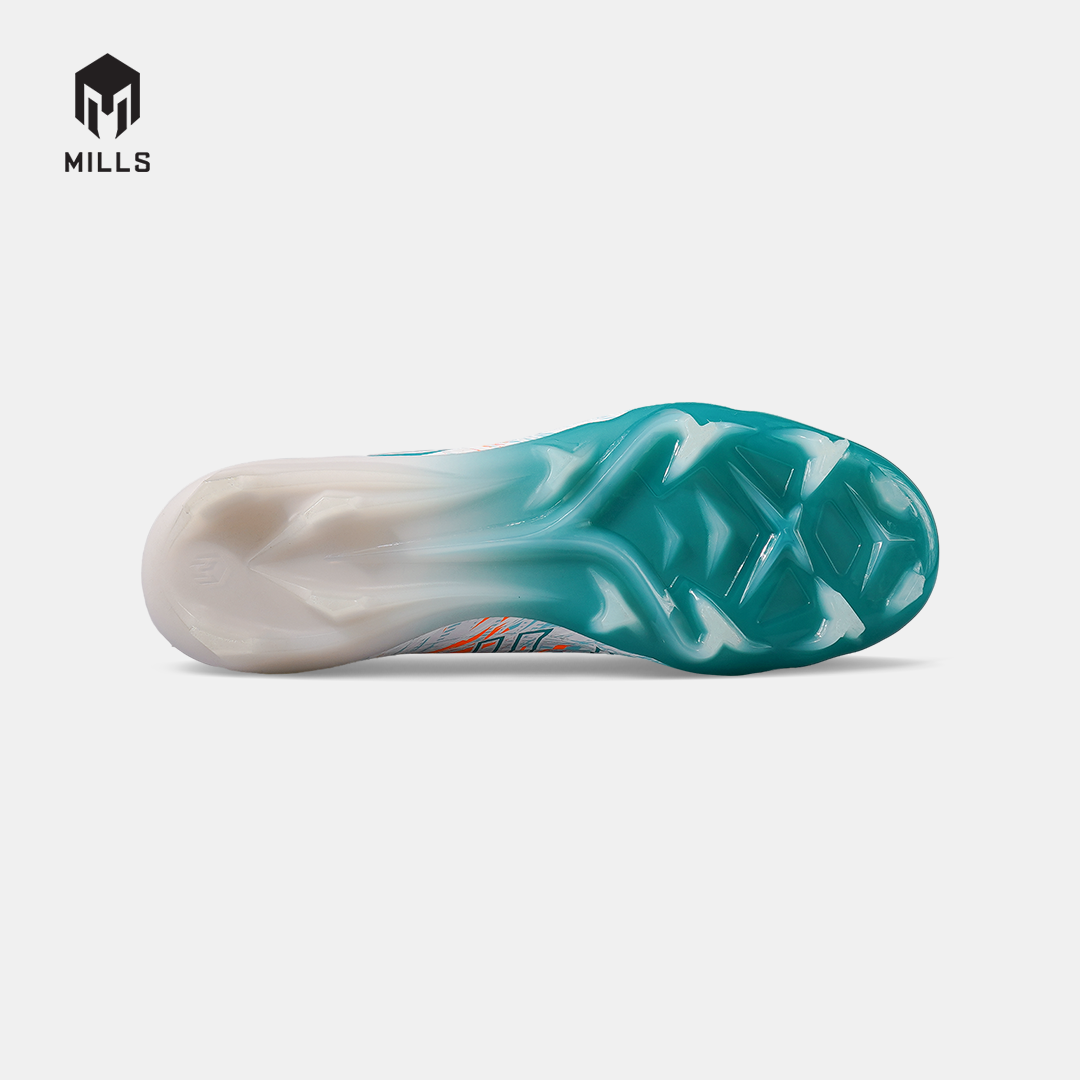 MILLS SEPATU SEPAKBOLA XYCLOPS STRIKEBLAST M2.1 PRIME FG WHITE/JAVA.CYAN/FRESH.ORANGE 9309101