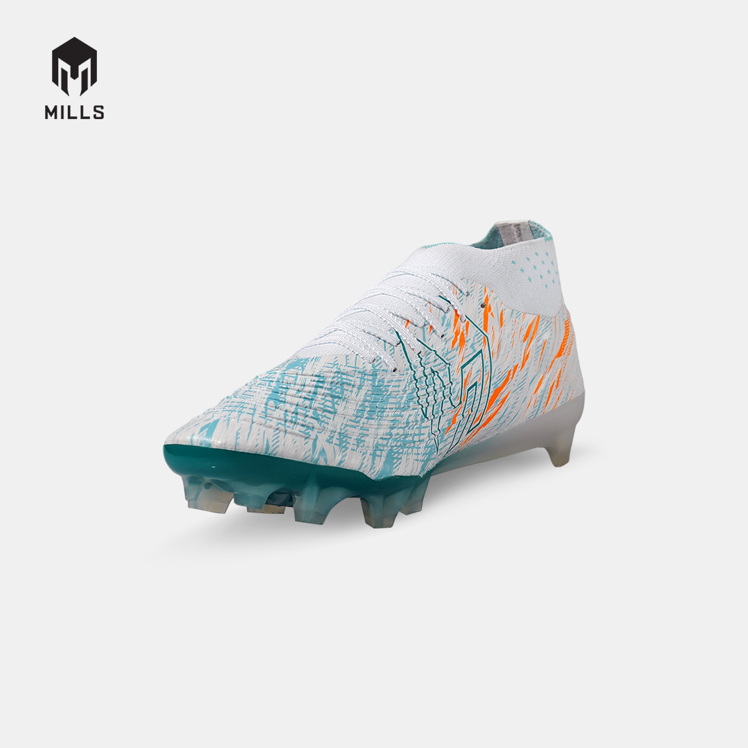 MILLS SEPATU SEPAKBOLA XYCLOPS STRIKEBLAST M2.1 PRIME FG WHITE/JAVA.CYAN/FRESH.ORANGE 9309101