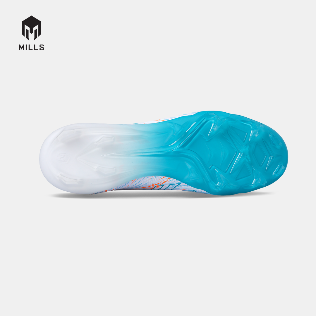 MILLS SEPATU SEPAKBOLA XYCLOPS STRIKEBLAST M2.1 PRIME FG WHITE/JAVA.CYAN/FRESH.ORANGE 9309101