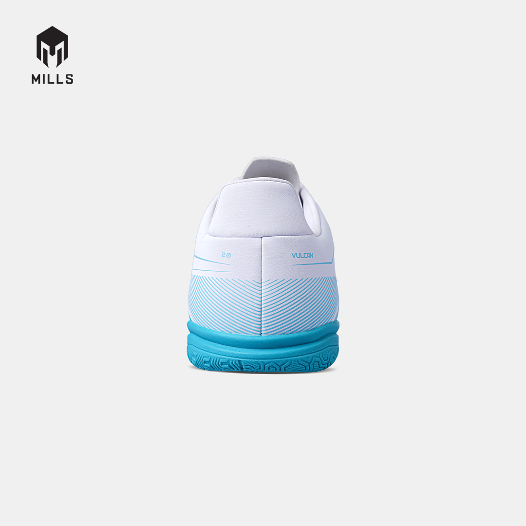 MILLS SEPATU FUTSAL VULCAN 2.0 IN WHITE/AQUA.BLUE/CYAN.BLUE 9403306