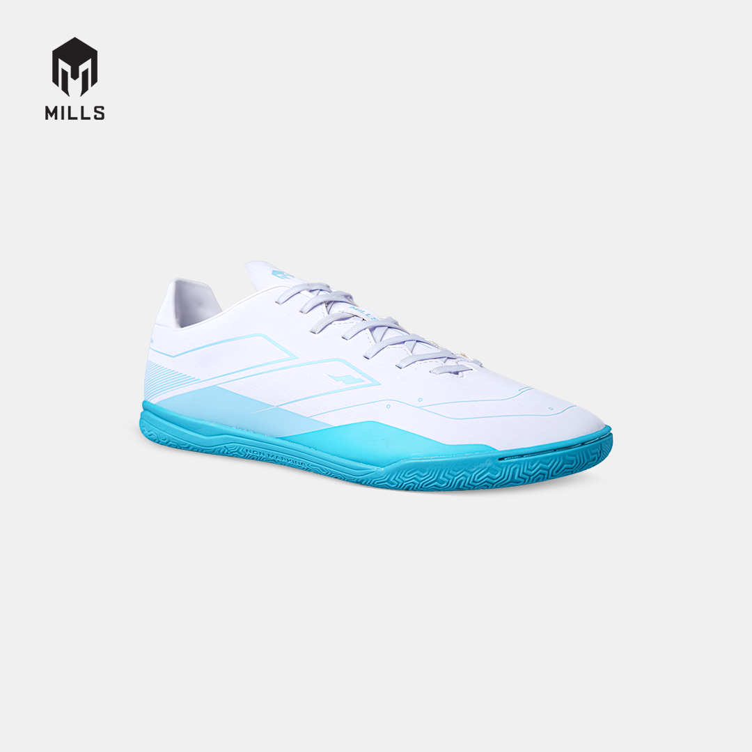 MILLS SEPATU FUTSAL VULCAN 2.0 IN WHITE/AQUA.BLUE/CYAN.BLUE 9403306