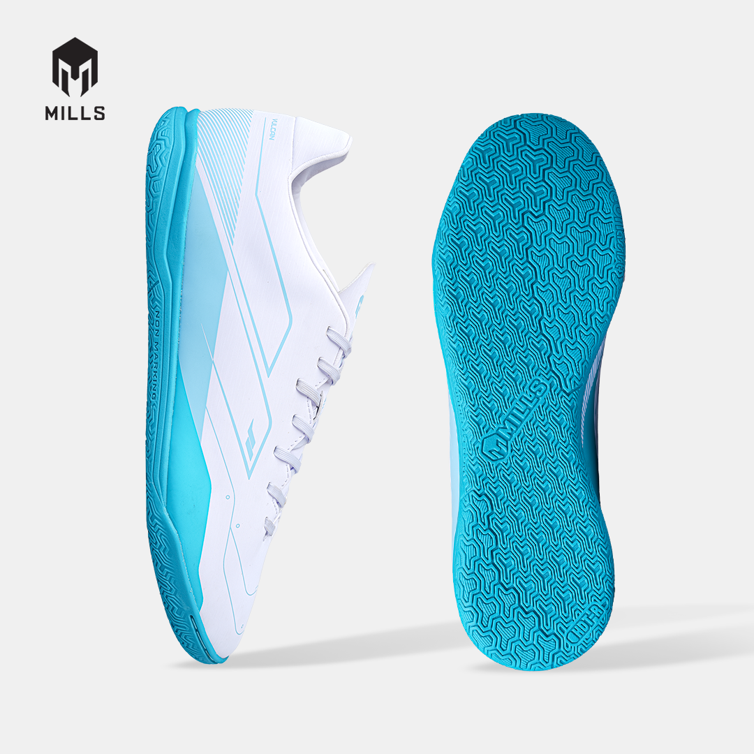 MILLS SEPATU FUTSAL VULCAN 2.0 IN WHITE/AQUA.BLUE/CYAN.BLUE 9403306