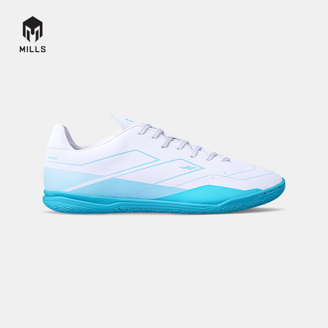 MILLS SEPATU FUTSAL VULCAN 2.0 IN WHITE/AQUA.BLUE/CYAN.BLUE 9403306