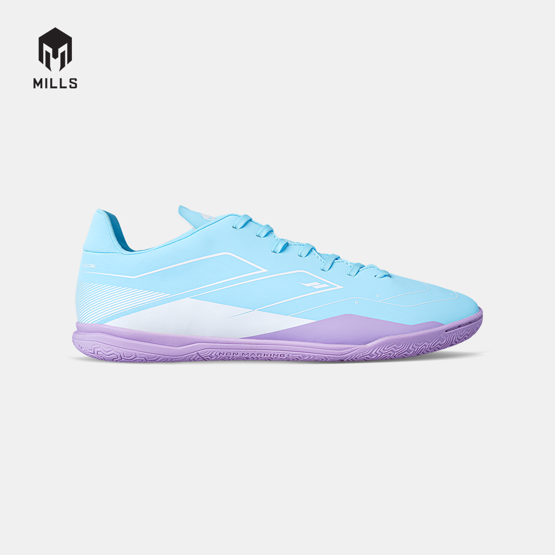 MILLS SEPATU FUTSAL VULCAN 2.0 IN AQUA.BLUE/WHITE/LAVENDER 9403307