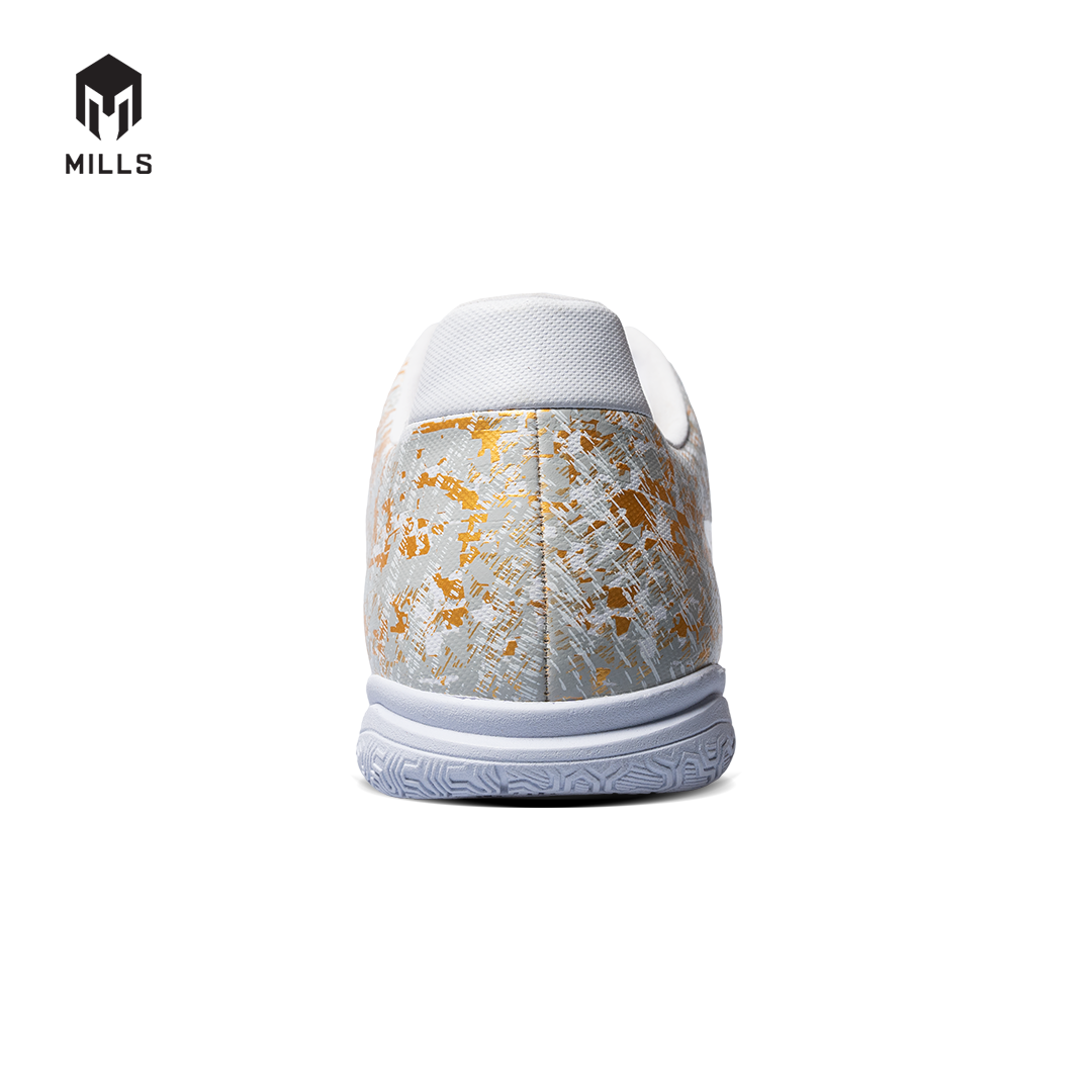 MILLS Sepatu Futsal Gladion IN White / LT Grey / Gold 9403702