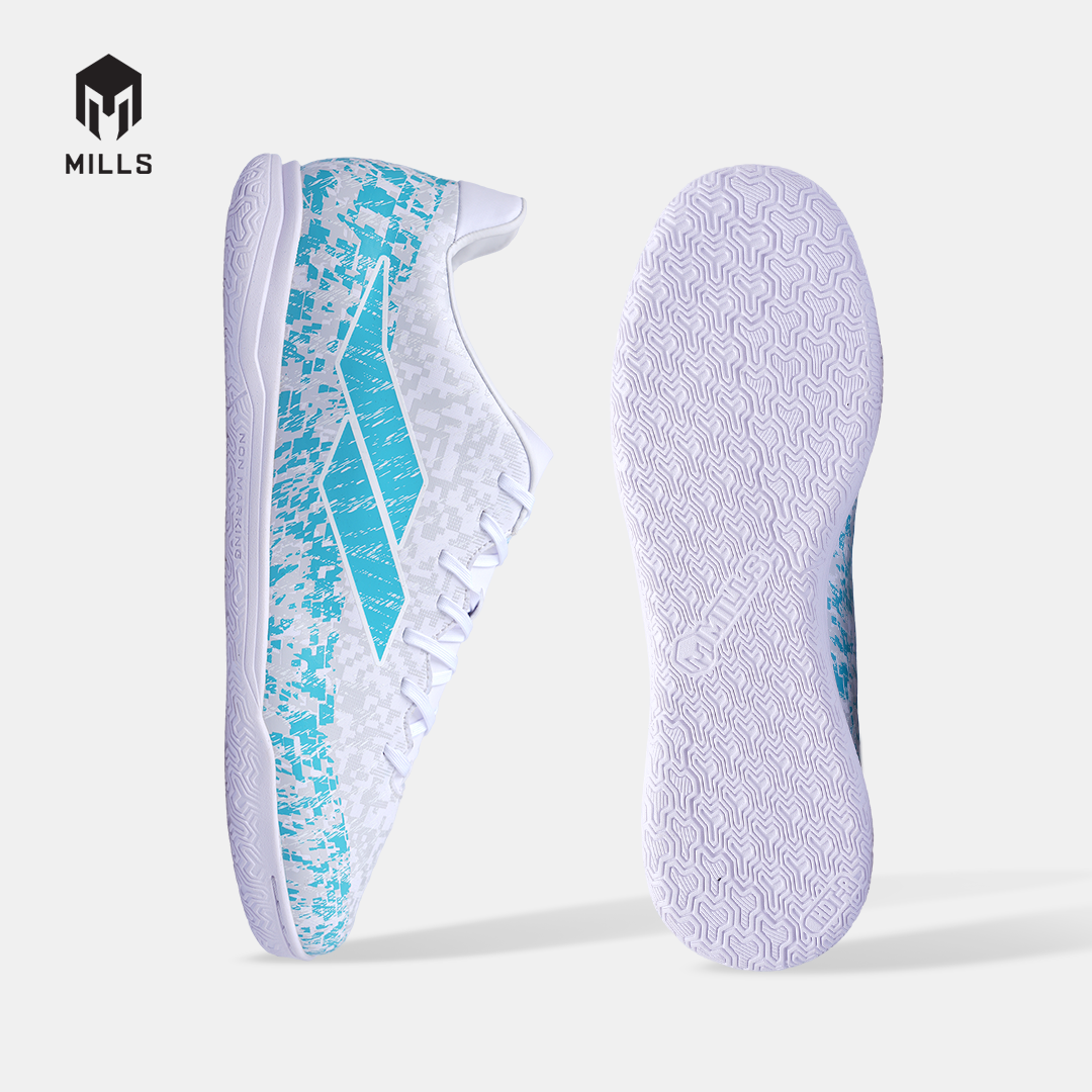MILLS SEPATU SEPAKBOLA GLADION IN WHITE/JAVA.CYAN/SOFT.GREY 9404205