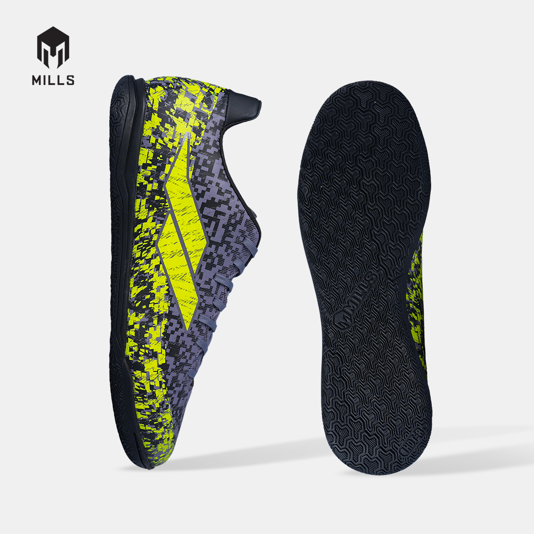 MILLS SEPATU SEPAKBOLA GLADION IN DK.GREY/BLACK/FLASH.YELLOW 9404208