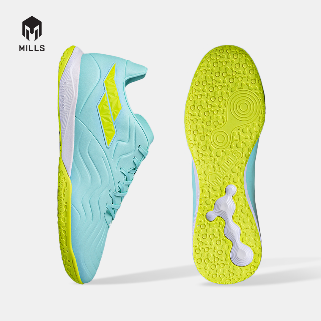 MILLS SEPATU FUTSAL ASTRO VIZARE M1.1 MATCH IN MISTY.TEAL/LASER.LIME 9405115
