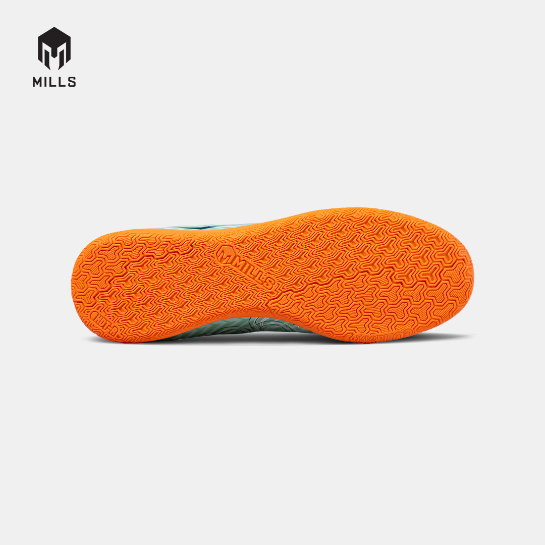 MILLS Sepatu Futsal Xyclops Helios Match In Soft Green / Orange 9405703