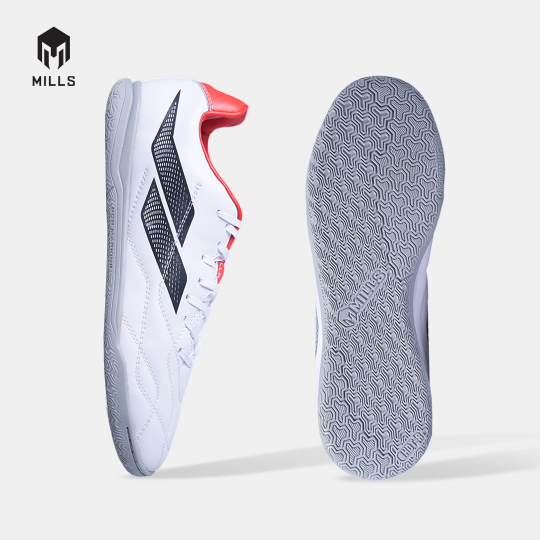 MILLS SEPATU FUTSAL ENZO IN WHITE/VIBRANT RED/PHANTOM BLACK 9405311