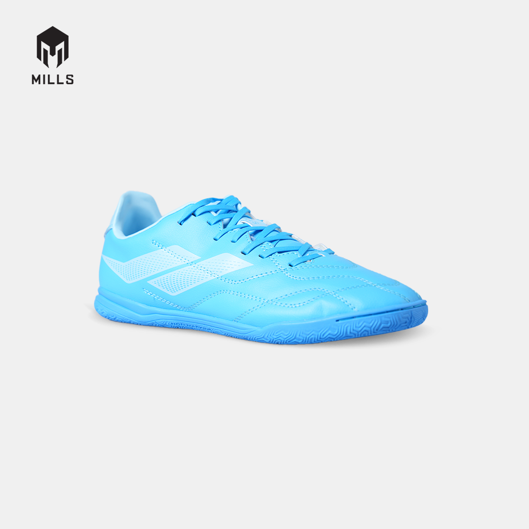 MILLS SEPATU FUTSAL ENZO IN WHITE/VIBRANT CYBER BLUE/AQUA BLUE 9405313