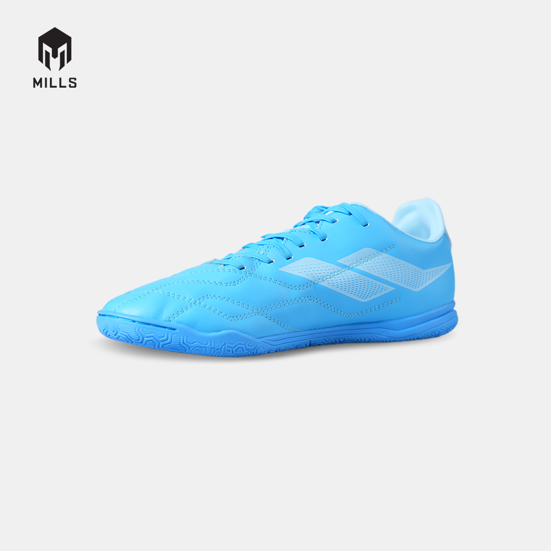 MILLS SEPATU FUTSAL ENZO IN WHITE/VIBRANT CYBER BLUE/AQUA BLUE 9405313