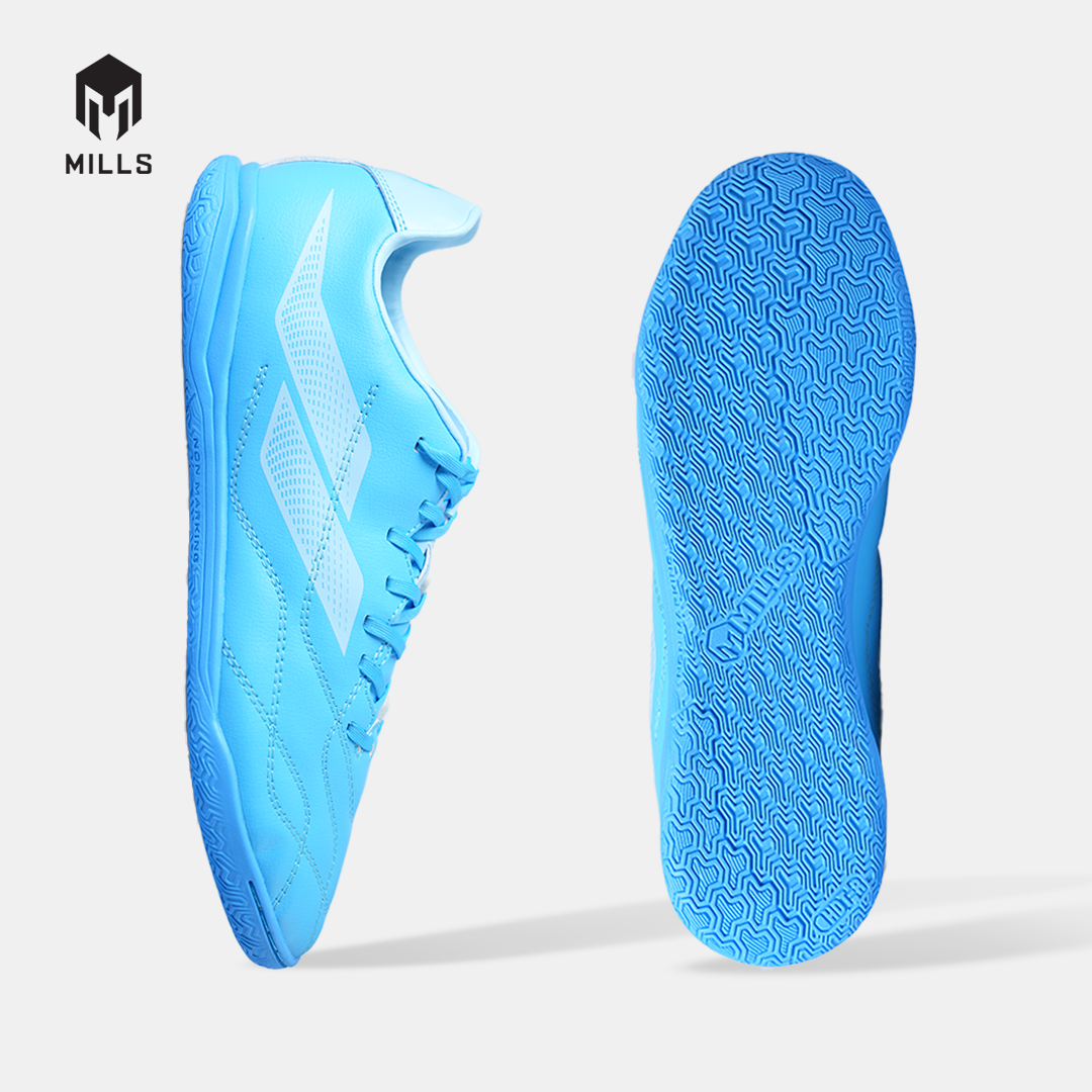MILLS SEPATU FUTSAL ENZO IN WHITE/VIBRANT CYBER BLUE/AQUA BLUE 9405313