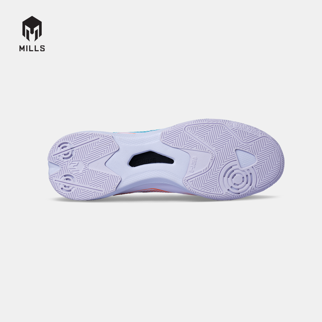 MILLS SEPATU FUTSAL XYCLOPS SPEEDFREAK M2.1 MATCH IN WHITE/JAVA.CYAN/FRESH.ORANGE 9408301