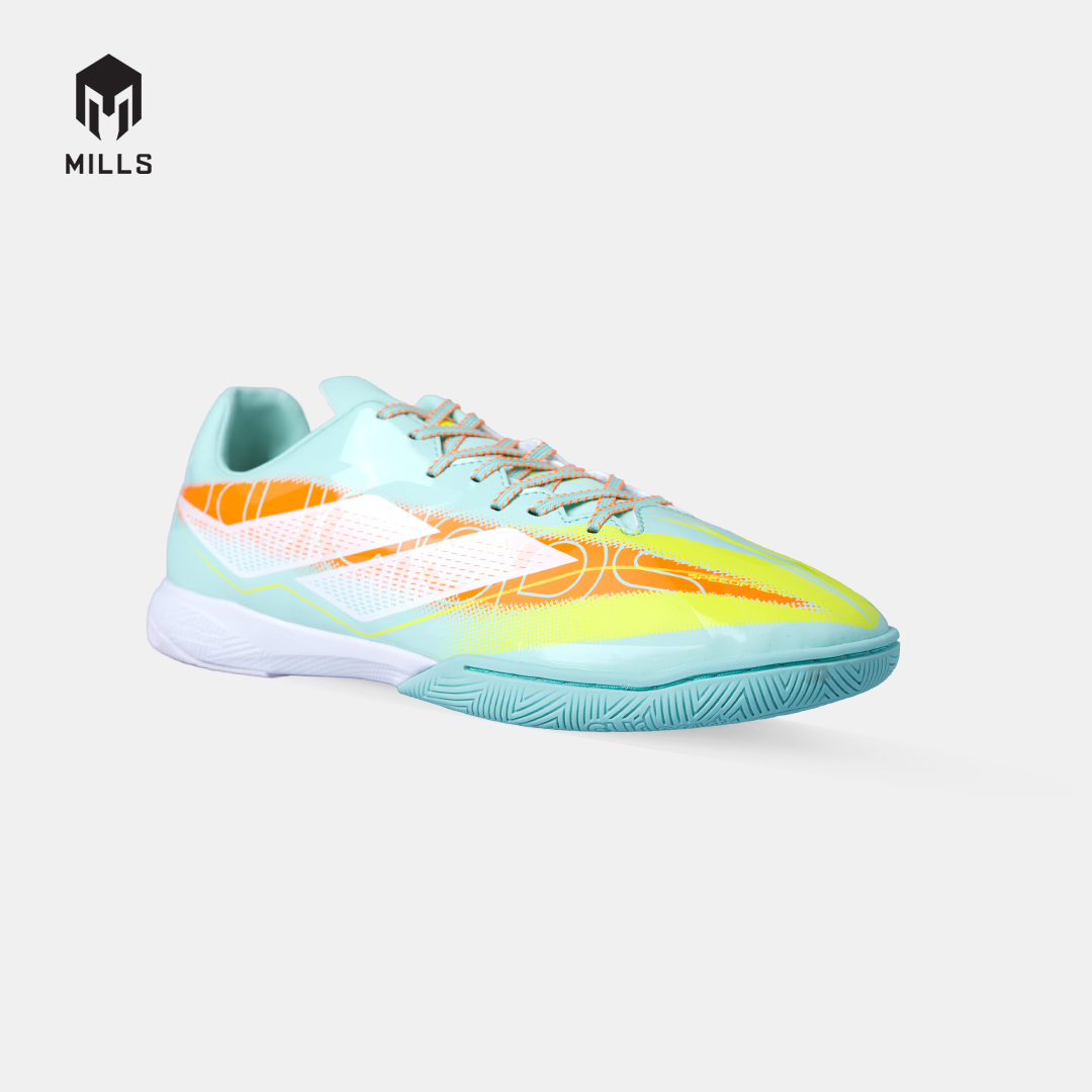 MILLS SEPATU FUTSAL XYCLOPS SPEEDFREAK M2.1 MATCH IN MISTY.TEAL/FRESH.ORANGE/LASER.LIME 9408303