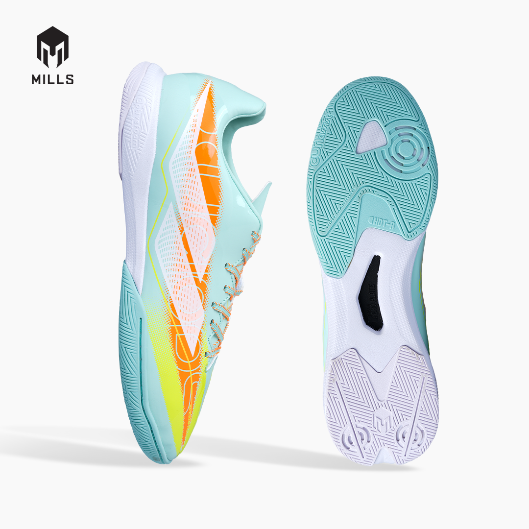 MILLS SEPATU FUTSAL XYCLOPS SPEEDFREAK M2.1 MATCH IN MISTY.TEAL/FRESH.ORANGE/LASER.LIME 9408303