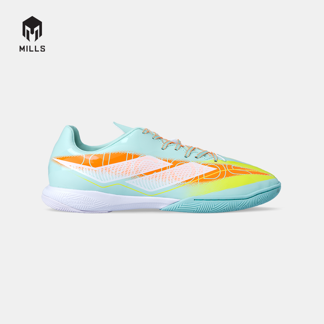 MILLS SEPATU FUTSAL XYCLOPS SPEEDFREAK M2.1 MATCH IN MISTY.TEAL/FRESH.ORANGE/LASER.LIME 9408303