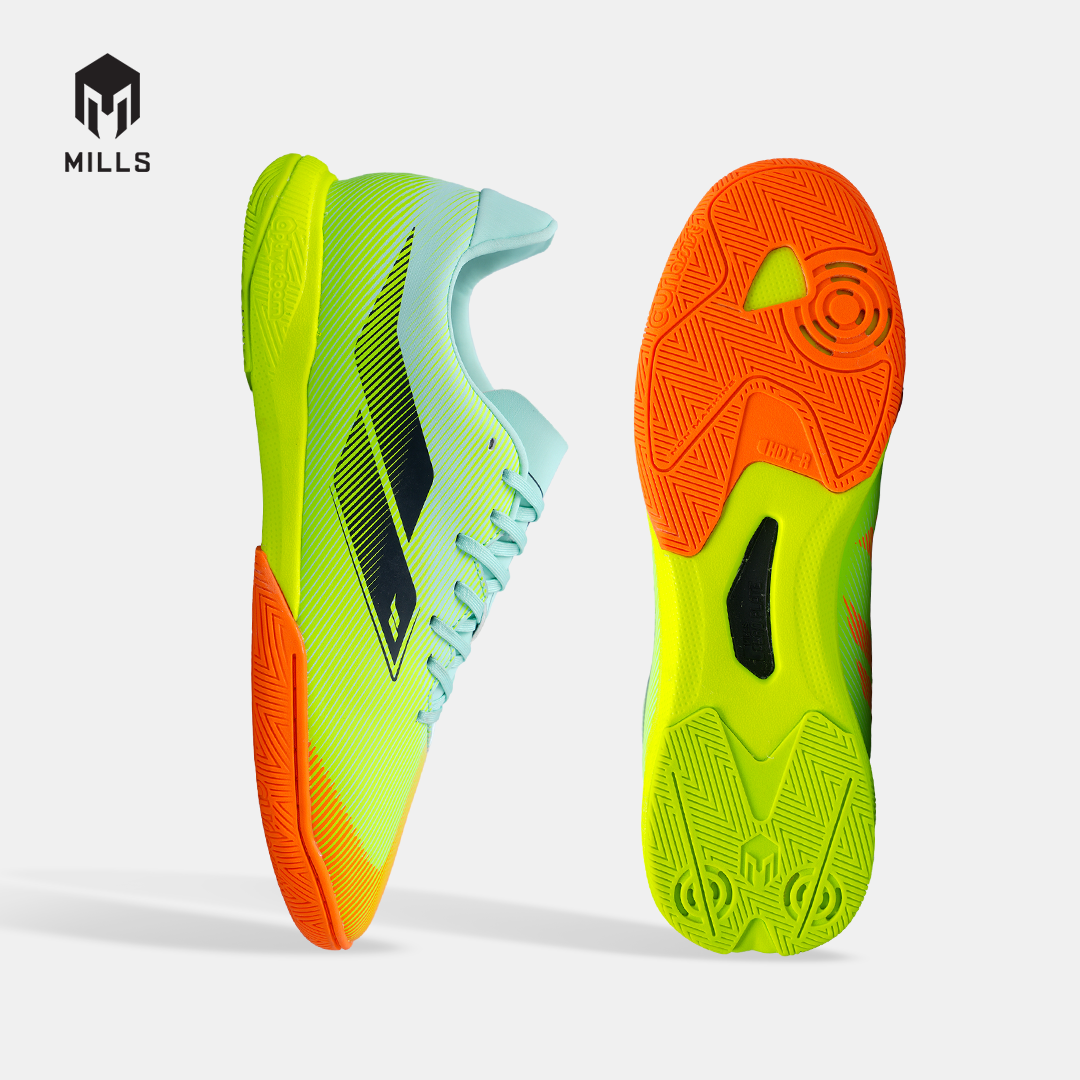 MILLS SEPATU FUTSAL XYCLOPS NITROACE M1.2 MATCH IN MISTY.TEAL/LASER.LIME/FRESH.ORANGE 9408503