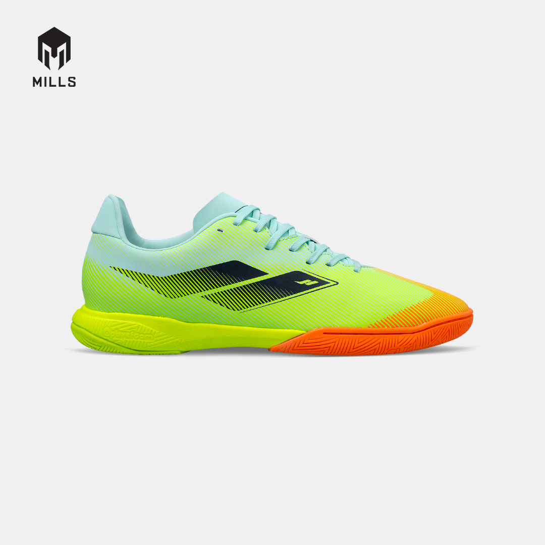 MILLS SEPATU FUTSAL XYCLOPS NITROACE M1.2 MATCH IN MISTY.TEAL/LASER.LIME/FRESH.ORANGE 9408503