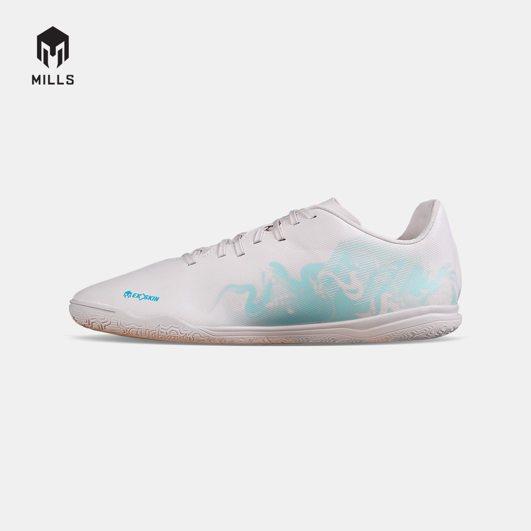 MILLS SEPATU FUTSAL AURA 2.0 IN OFF.WHITE/MISTY.TEAL/CYAN.BLUE 9408602