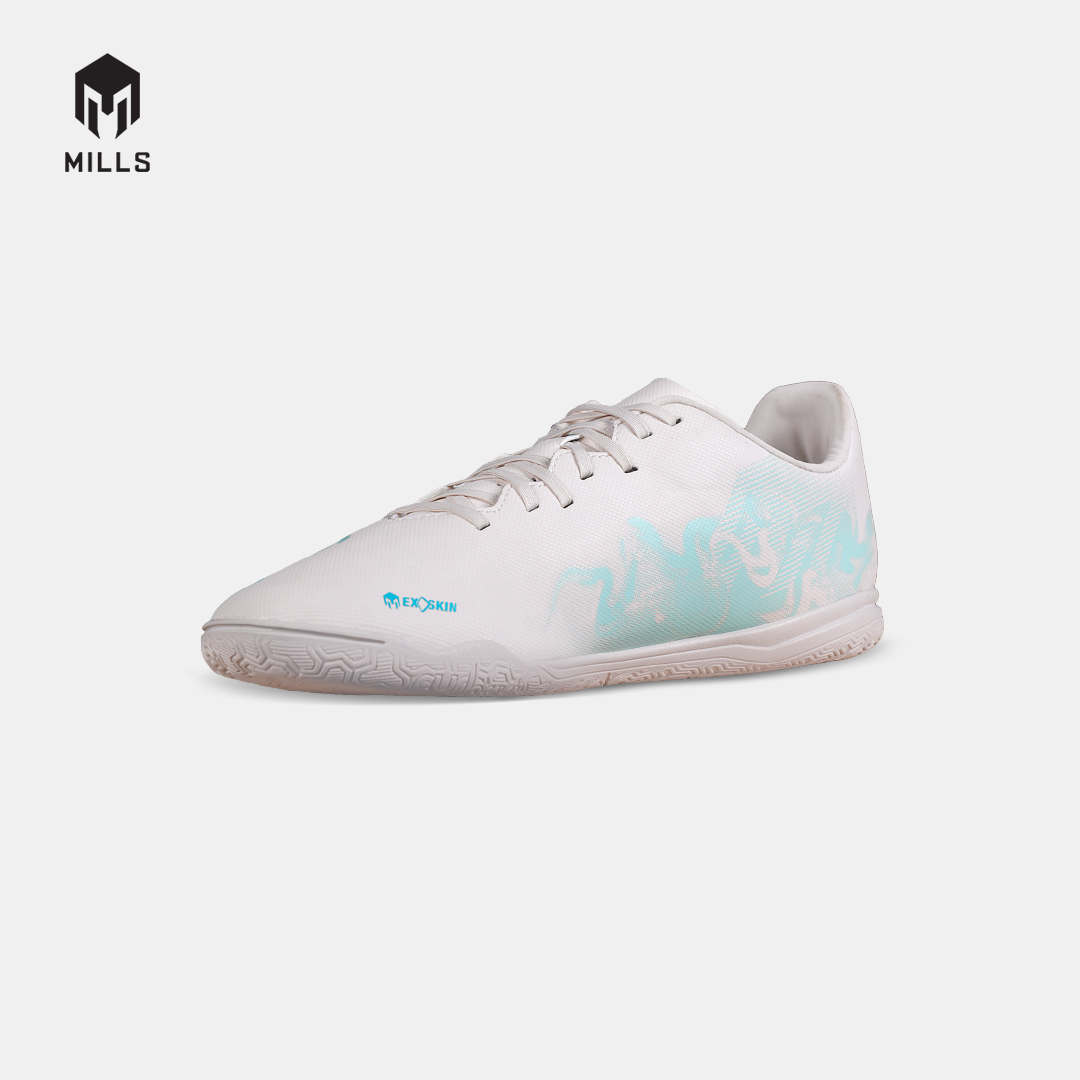 MILLS SEPATU FUTSAL AURA 2.0 IN OFF.WHITE/MISTY.TEAL/CYAN.BLUE 9408602