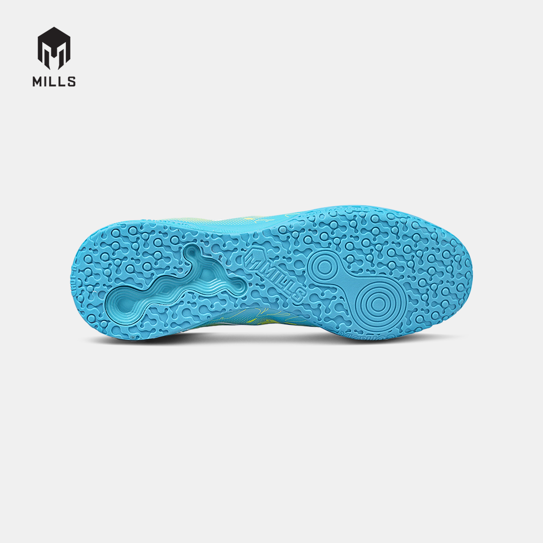 MILLS SEPATU FUTSAL NOUVA IN JAVA CYAN/GLOW LIME 9408806