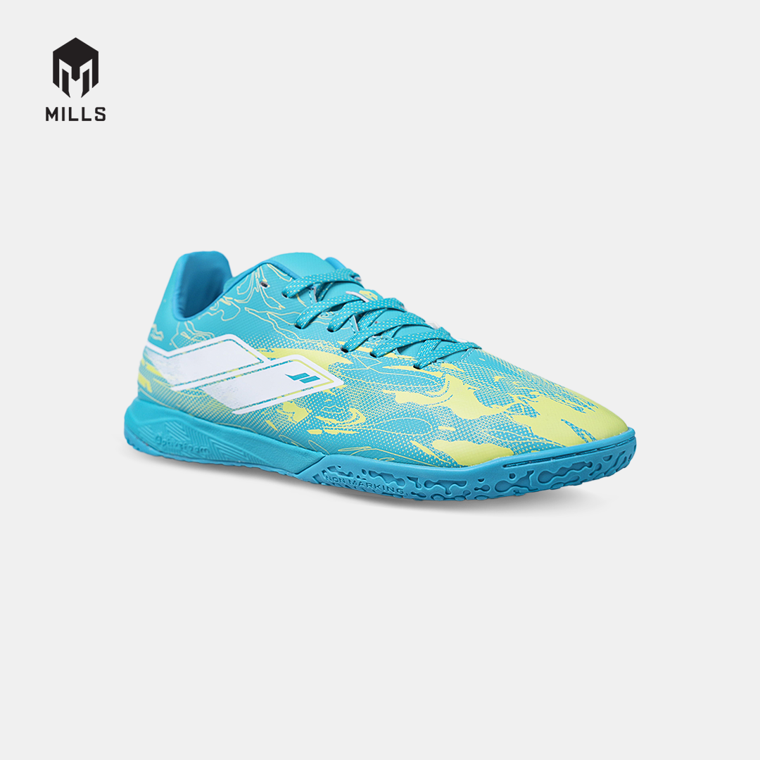 MILLS SEPATU FUTSAL NOUVA IN JAVA CYAN/GLOW LIME 9408806