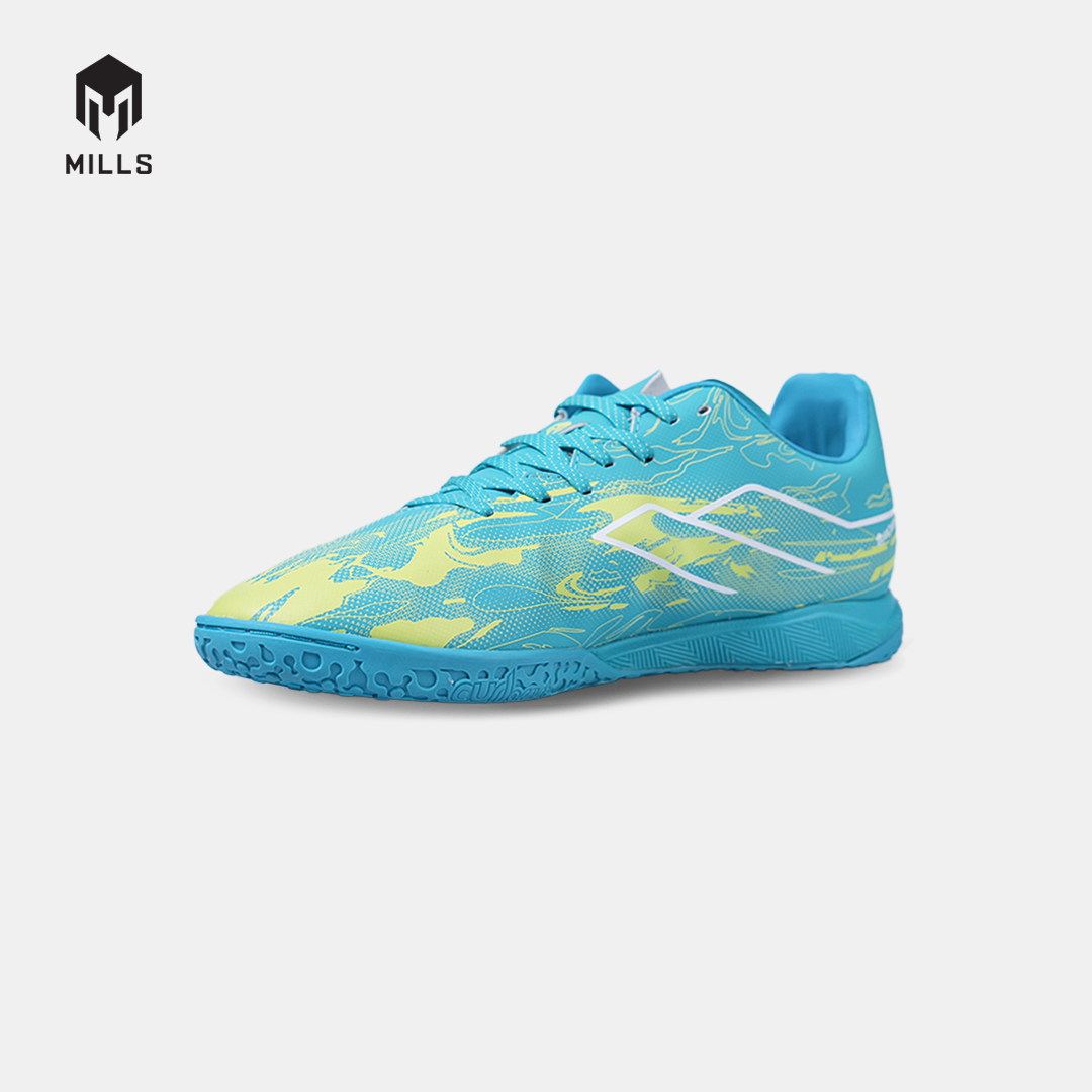 MILLS SEPATU FUTSAL NOUVA IN JAVA CYAN/GLOW LIME 9408806