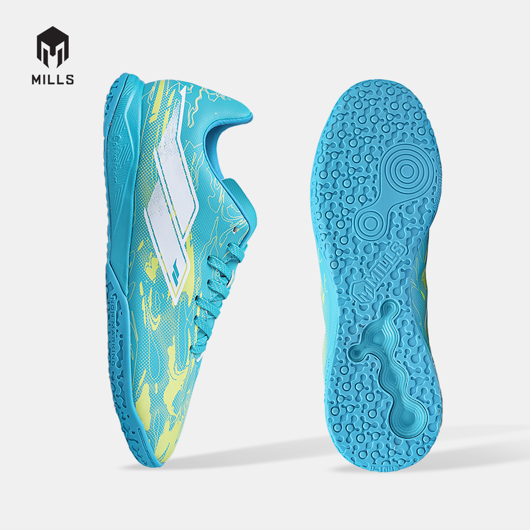 MILLS SEPATU FUTSAL NOUVA IN JAVA CYAN/GLOW LIME 9408806