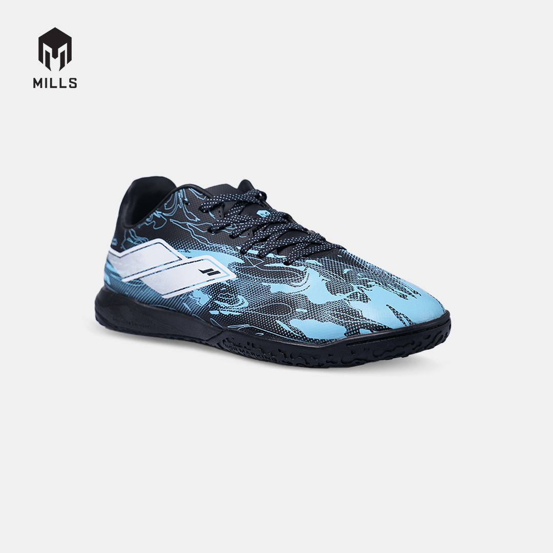 MILLS SEPATU FUTSAL NOUVA IN PHANTOM BLACK/AQUA BLUE 9408807