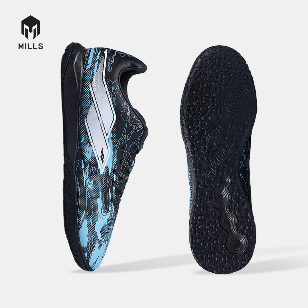MILLS SEPATU FUTSAL NOUVA IN PHANTOM BLACK/AQUA BLUE 9408807