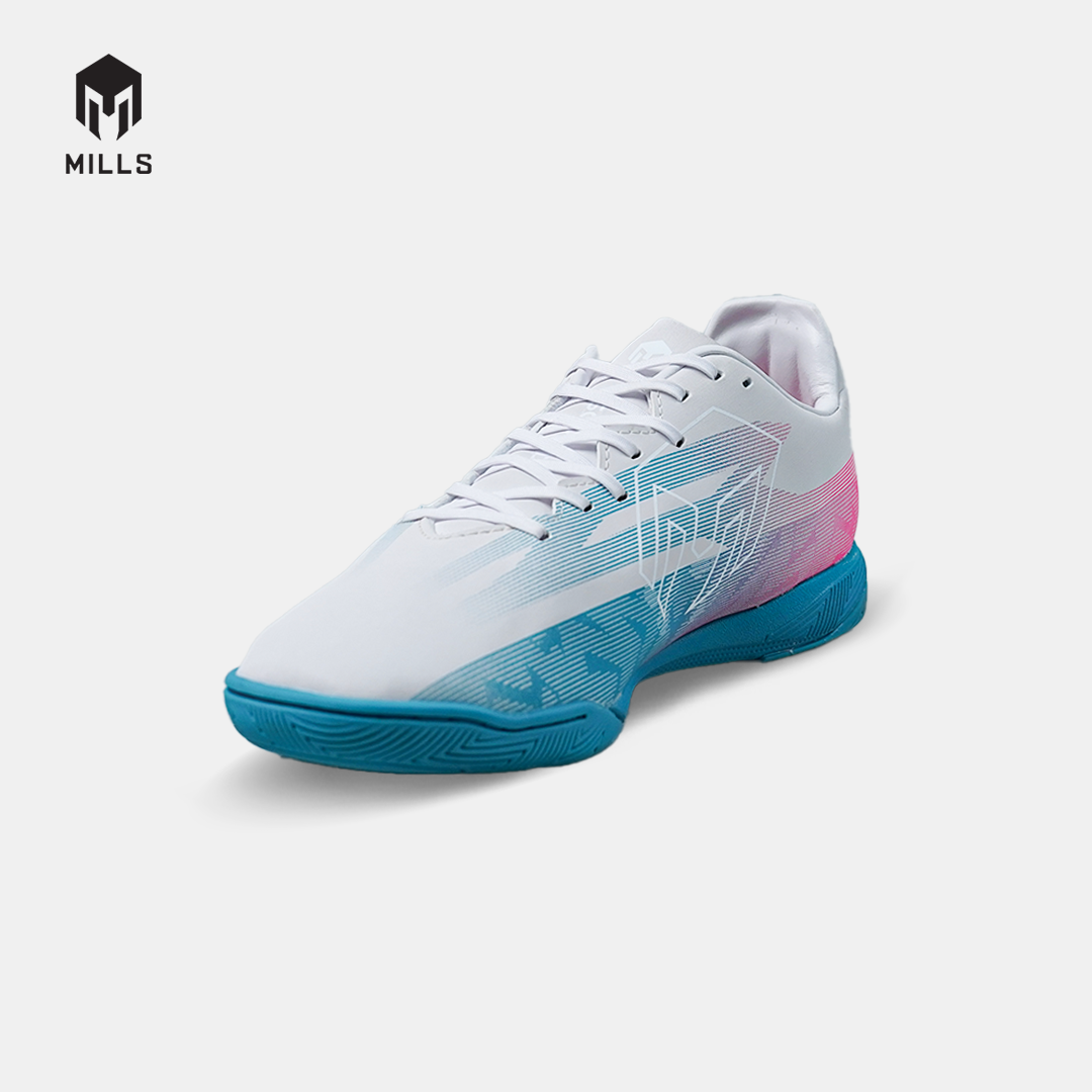 MILLS SEPATU FUTSAL XYCLOPS NITROACE M2 MATCH IN COOL WHITE/ELECTRIC PINK/JAVA CYAN 9409102