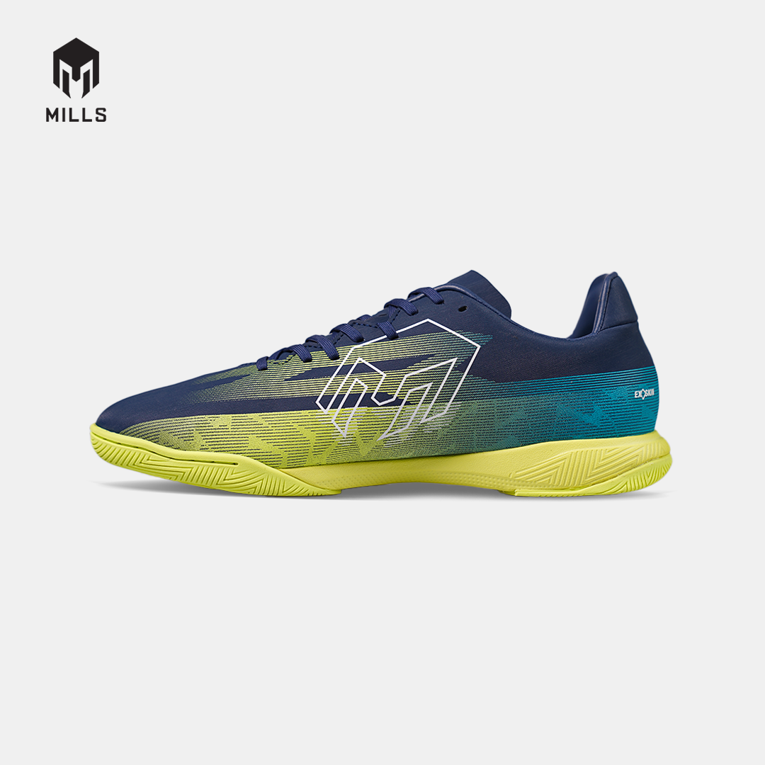 MILLS SEPATU FUTSAL XYCLOPS NITROACE M2 MATCH IN NAVY/GLOW LIME/JAVA CYAN 9409103