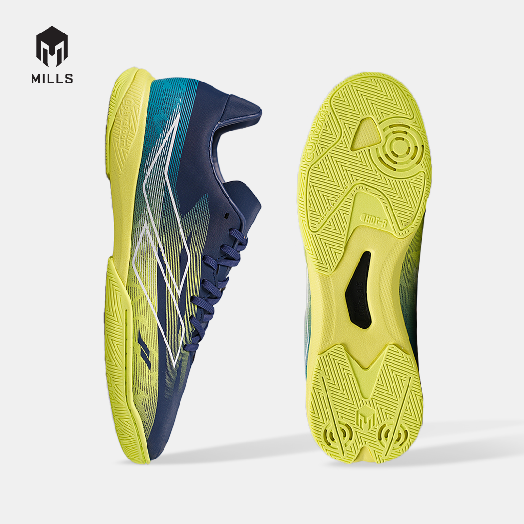 MILLS SEPATU FUTSAL XYCLOPS NITROACE M2 MATCH IN NAVY/GLOW LIME/JAVA CYAN 9409103